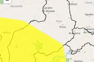 Cidades piauienses sob alerta amarelo de perigo potencial para baixa umidade (Foto: Reprodução | Inmet)