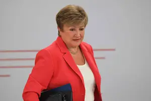 Kristalina Georgieva, economista-chefe do FMI, participa de evento do fundo na França (Foto: Ludovick Marin)