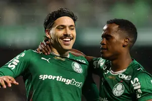 O Palmeiras chega à 13ª vitória na competição e mantém sequência de 14 jogos sem derrota (Foto: Reprodução)