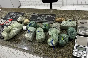 Operação contra o tráfico prende quatro em Parnaíba; drone flagra suspeito descartando maconha (Foto: SSP-PI)