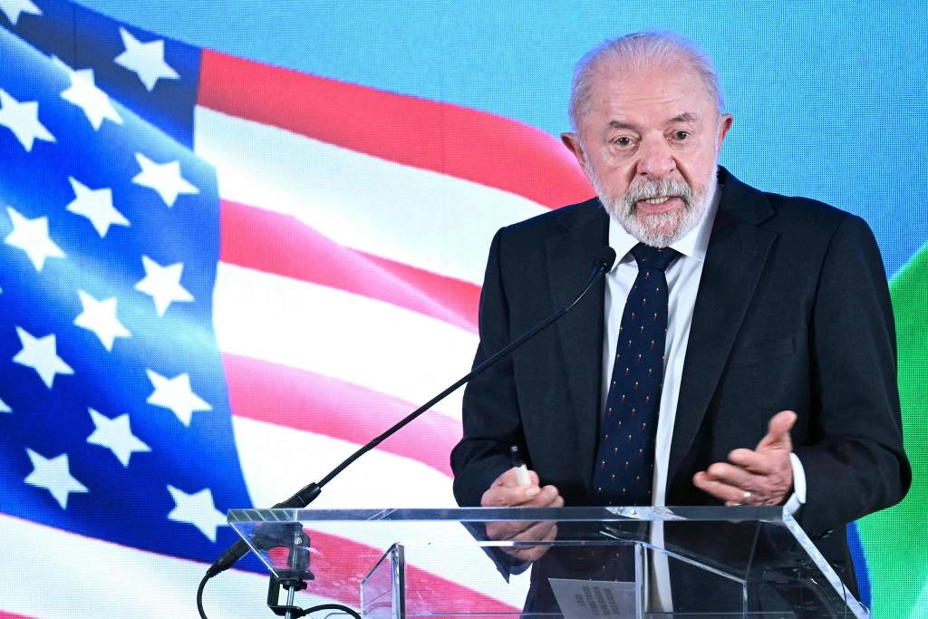 Presidente Luiz Inácio Lula da Silva depois de reunião com Donald Trump na Casa Branca