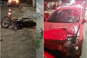 Veículos após o acidente do policial penal (Foto: Reprodução)