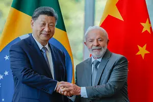 Xi Jinping e Lula (Foto: Reprodução)