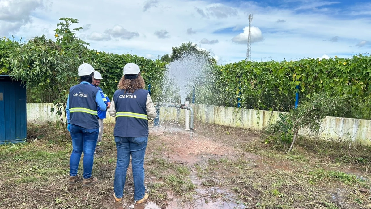 Águas do Piauí realiza limpeza de oito poços em Altos para reforçar abastecimento durante o B-R-O-BRÓ