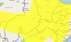Inmet emite alerta amarelo de perigo potencial para vendaval em 156 cidades do Piauí