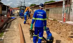 Águas de Teresina realiza obras de expansão da rede de esgosto em bairros das zonas Norte e Sul da capital