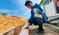 Águas de Teresina realiza obras de expansão da rede de esgosto em bairros das zonas Norte da capital
